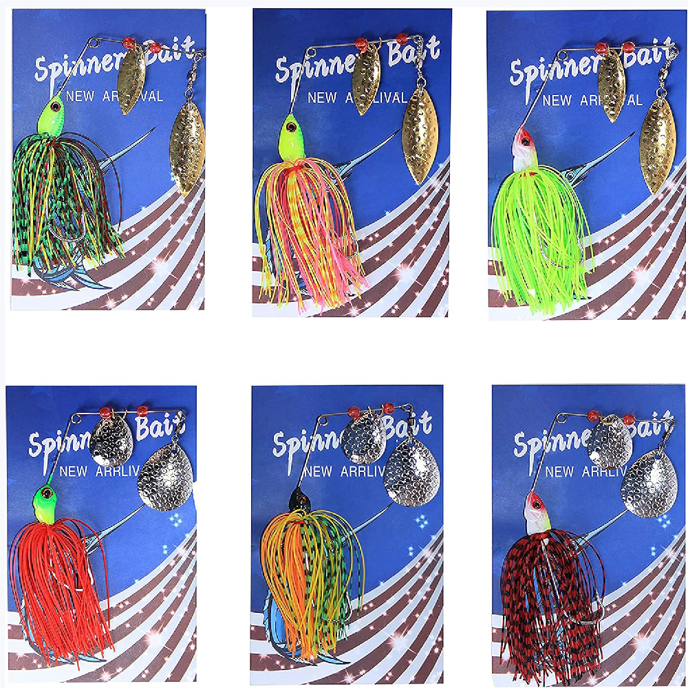 Fishing Lure Buzzbait - 6pcs Spinnerbait Fishing Lures Buzzbait Spinners