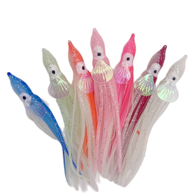 Fishing Lure Buzzbait - 5Pcs*12cm Fishing Squid Skirts Soft Lure