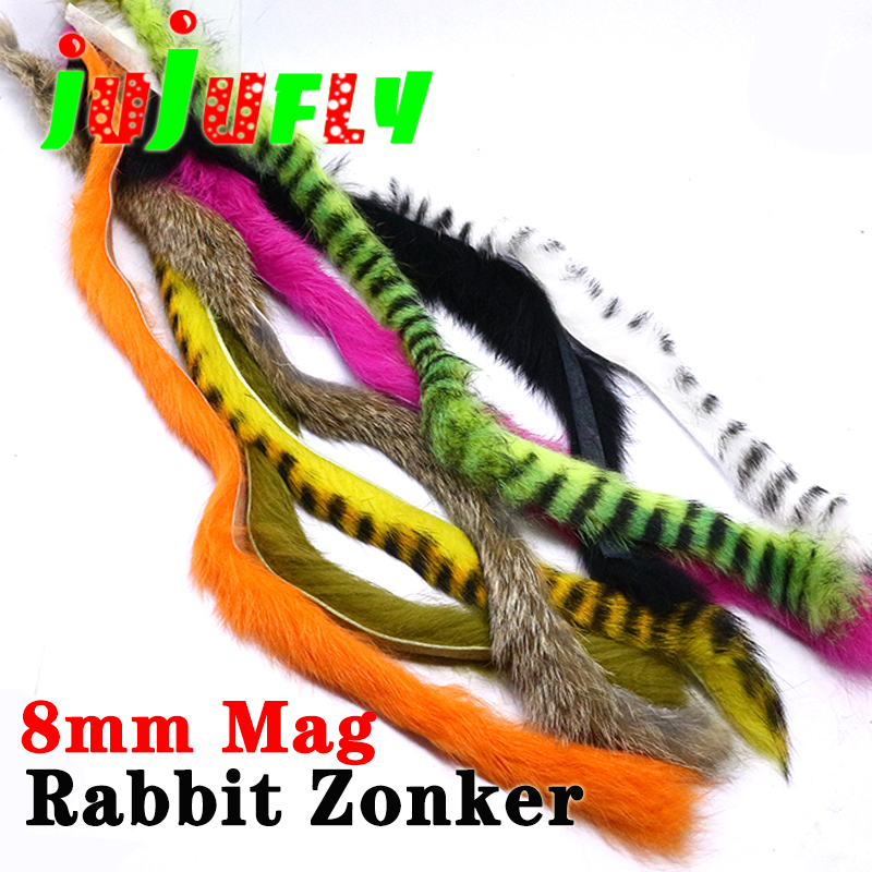 Fishing Lure Swimbait - 3strips/pack fly tying magnum zonker rabbit