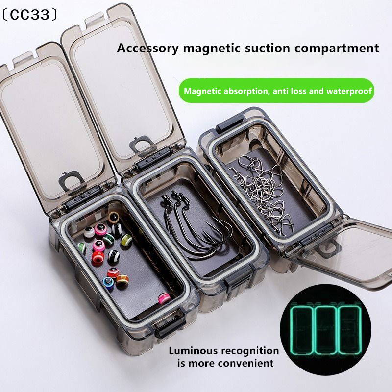 Fishing Lure Box - 1/3Pcs Waterproof Fishing Tackle Box Luminous