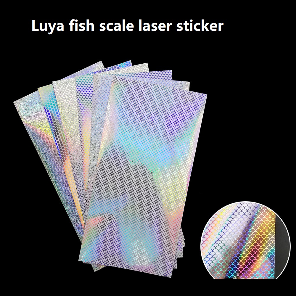 Fishing Lure Kit - 6pcs/lot DIY Clear Laser Fish Scale