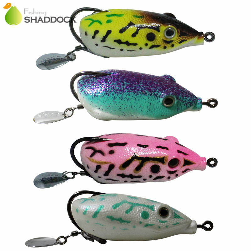 4pcs Rubber Soft Frog Fishing  – обзор и цена Fishing Lure Blade Bait