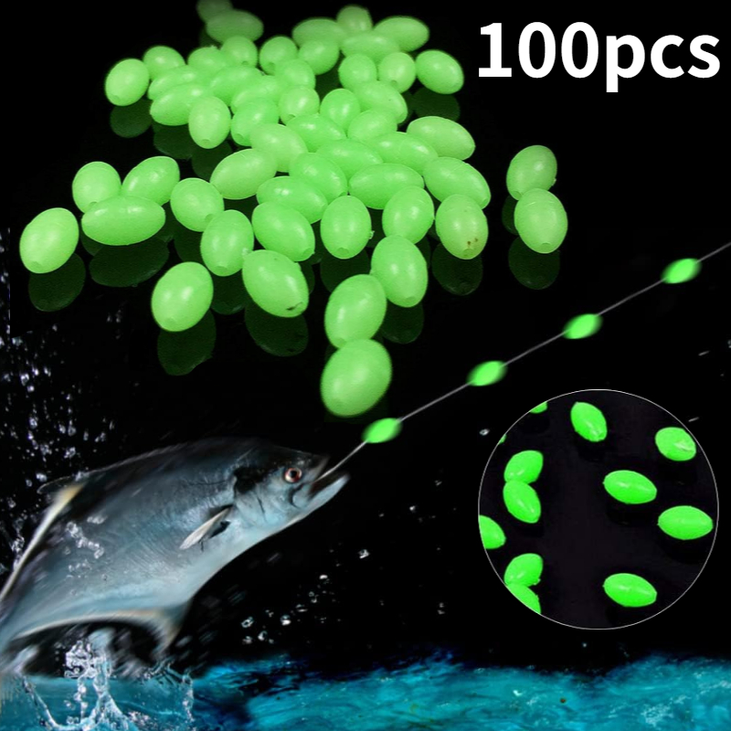 100pcs/lot Oval Night Luminous – обзор и цена Fishing Lure Topwater