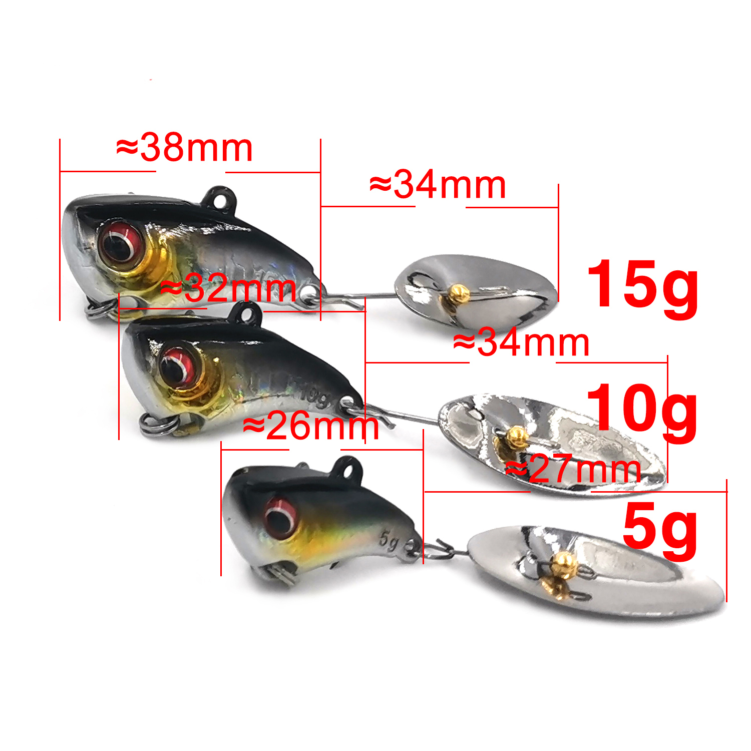 Thetime MCE27 5g Mini Metal VI – обзор и цена Fishing Lure Spoon