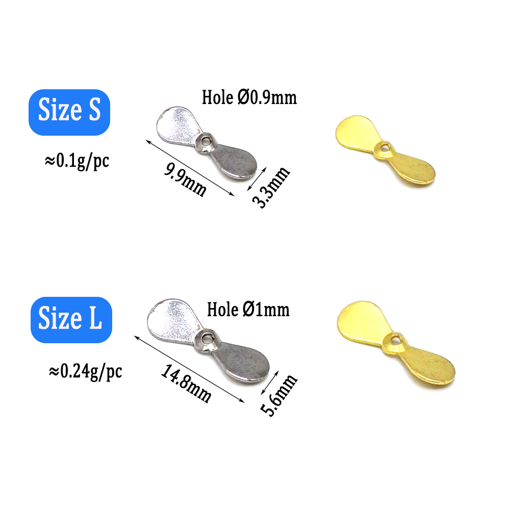 Wifreo 40pcs Turbo Propeller S – обзор и цена Fishing Lure Blade Bait