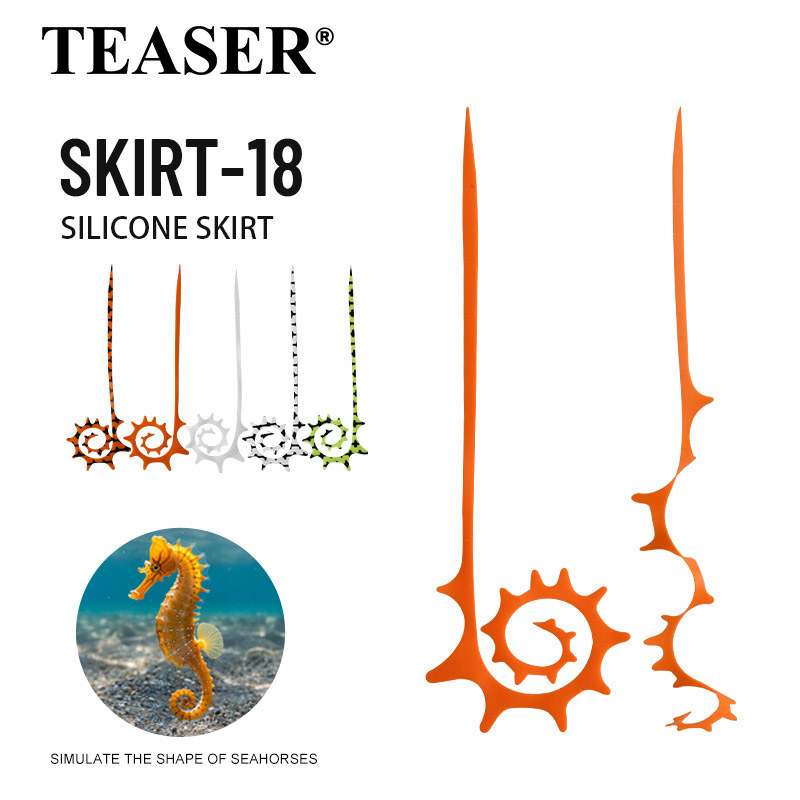 TEASER 5pcs SKIRT-18 145mm Sil – обзор и цена Fishing Lure Jig