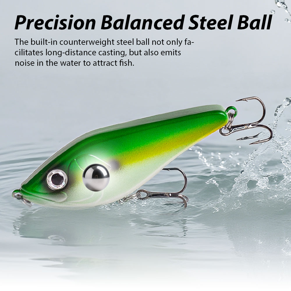 80mm/15.5g Muskies Jerkbait Pi – обзор и цена Fishing Lure Swimbait