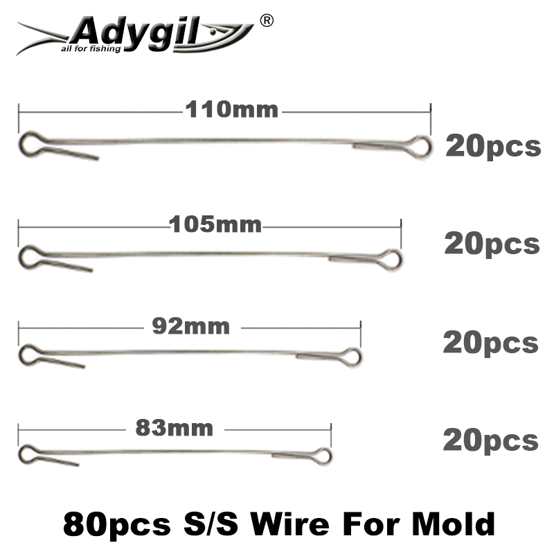 Adygil DIY Fishing 80pcs S/S W – обзор и цена Fishing Lure Jig