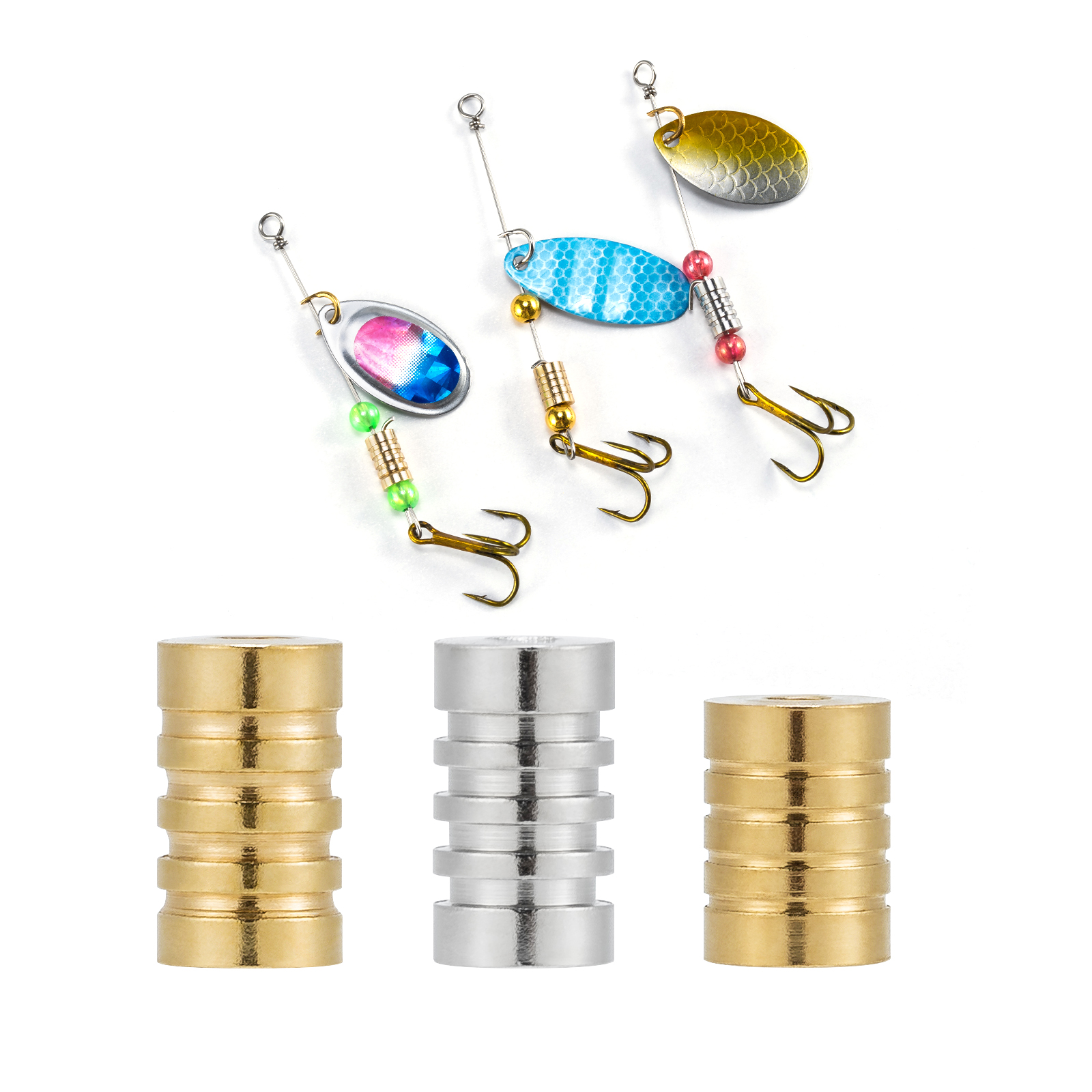 10PCS Fishing Spinner Bead Lur – обзор и цена Fishing Lure Spinner