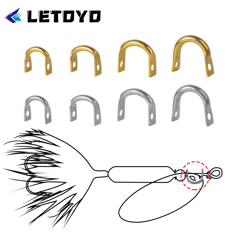LETOYO 100pcs Folded Clevises  – обзор и цена Fishing Lure Spoon
