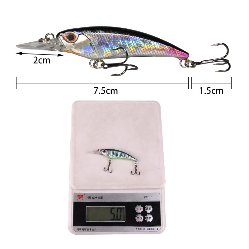 1pcs 7.5cmM 5.1G Floating Long – обзор и цена Fishing Lure Jerkbait