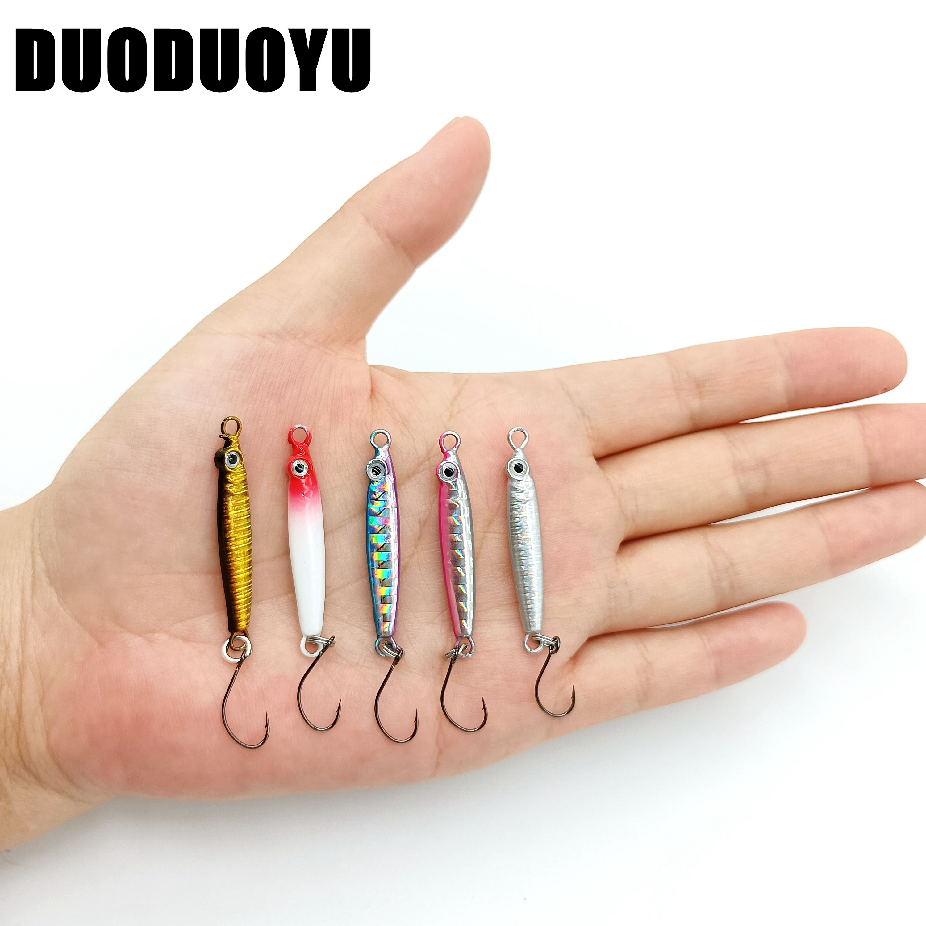 DUODUOYU 5PCS Mini  Metal Jig  – обзор и цена Fishing Lure Soft Plastic