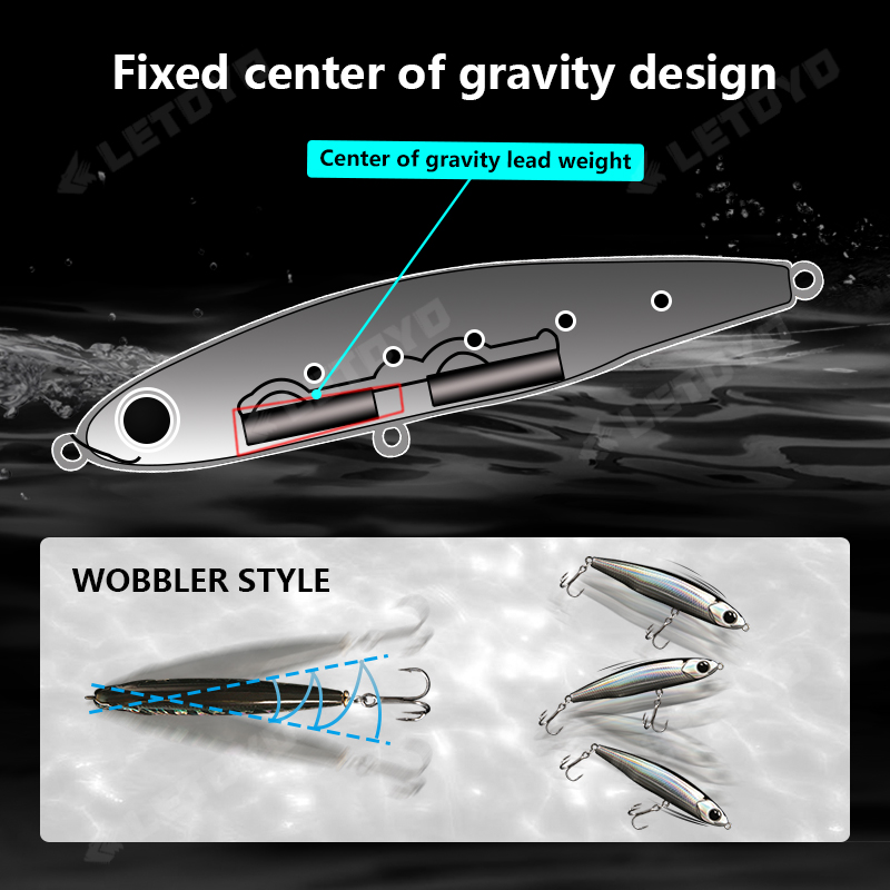 LETOYO Sinking Pencil 17g 12g- – обзор и цена Fishing Lure Spinner