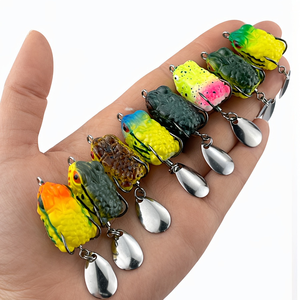 8pcs Topwater Frog Fishing Lur – обзор и цена Fishing Lure Blade Bait