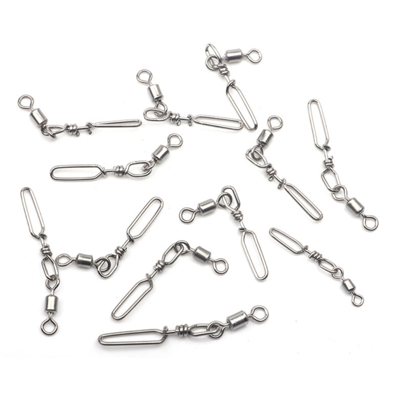 10Pcs Stainless Steel Quick Sn – обзор и цена Fishing Lure Kit