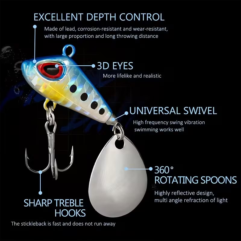 5/6pcs Mini VIB With Spoon Fis – обзор и цена Fishing Lure Crankbait