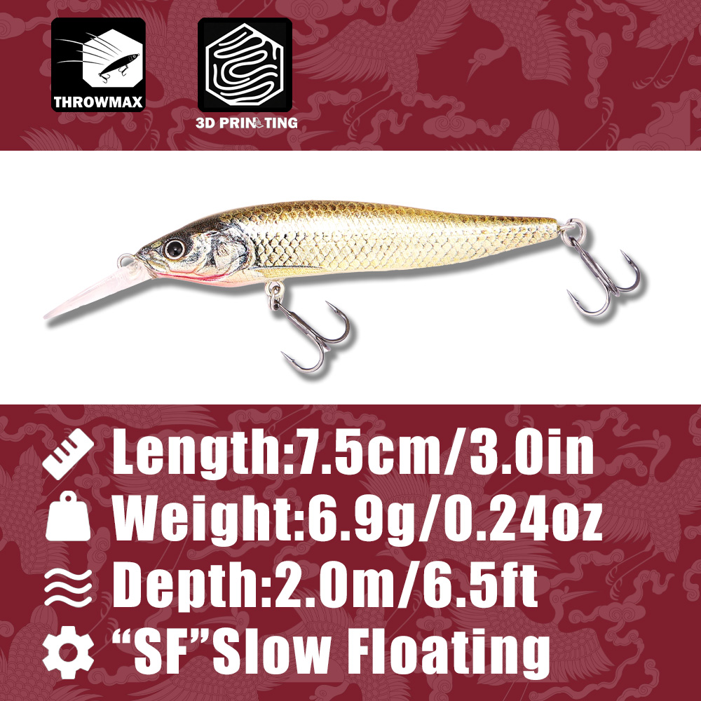 B&U Fishing Lure Max 2.0m Slow – обзор и цена Fishing Lure Jerkbait