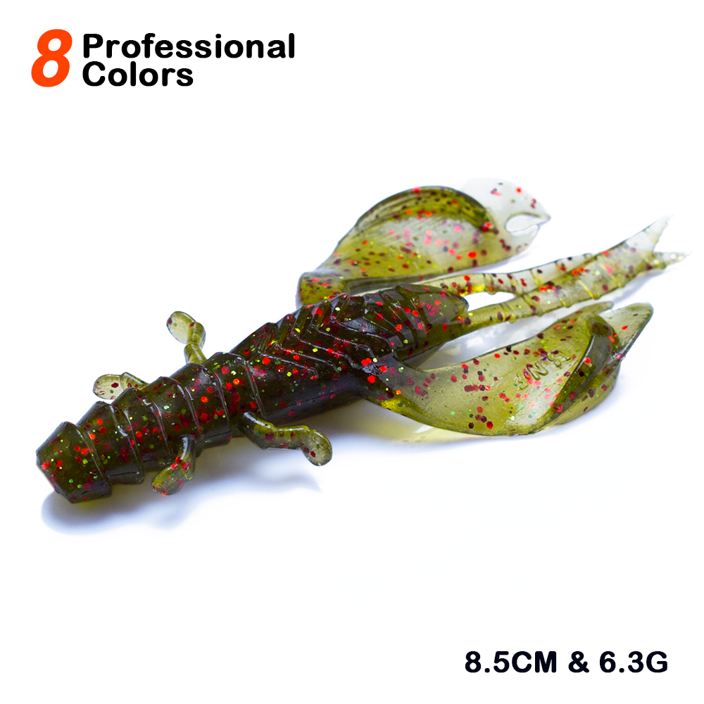4/8pcs 80mm/6.5g Soft Silicon  – обзор и цена Fishing Lure Soft Plastic