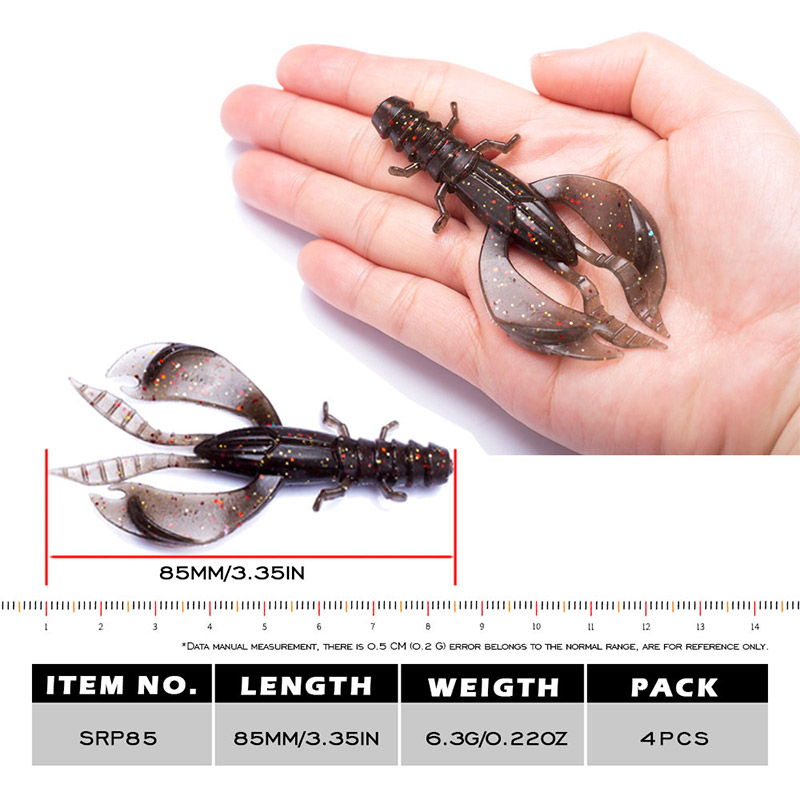 4/8pcs 80mm/6.5g Soft Silicon  – обзор и цена Fishing Lure Soft Plastic