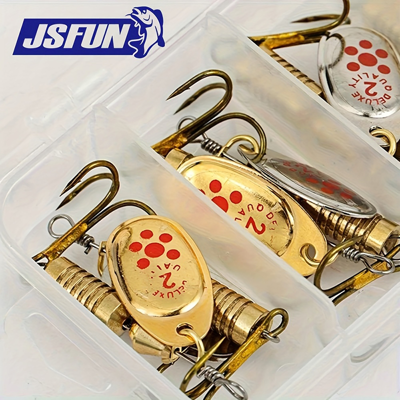 JSFUN 10pcs Spinner Lure Set w – обзор и цена Fishing Lure Blade Bait