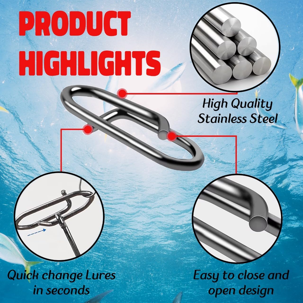9KM Fishing Snap Kit 110pcs Po – обзор и цена Fishing Lure Kit