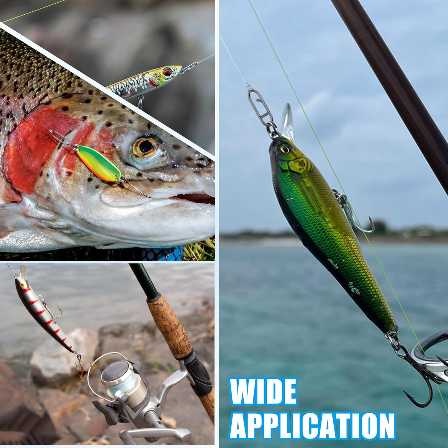 9KM Fishing Snap Kit 110pcs Po – обзор и цена Fishing Lure Kit