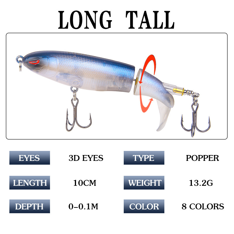 1Pcs 13g/15g35g Topwater Fishi – обзор и цена Fishing Lure Popper