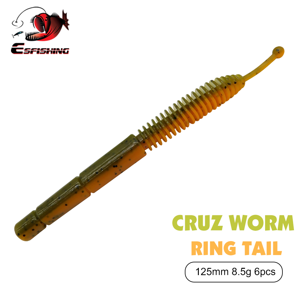ESFISHING Soft Lure Cruz Worm  – обзор и цена Fishing Lure Jerkbait