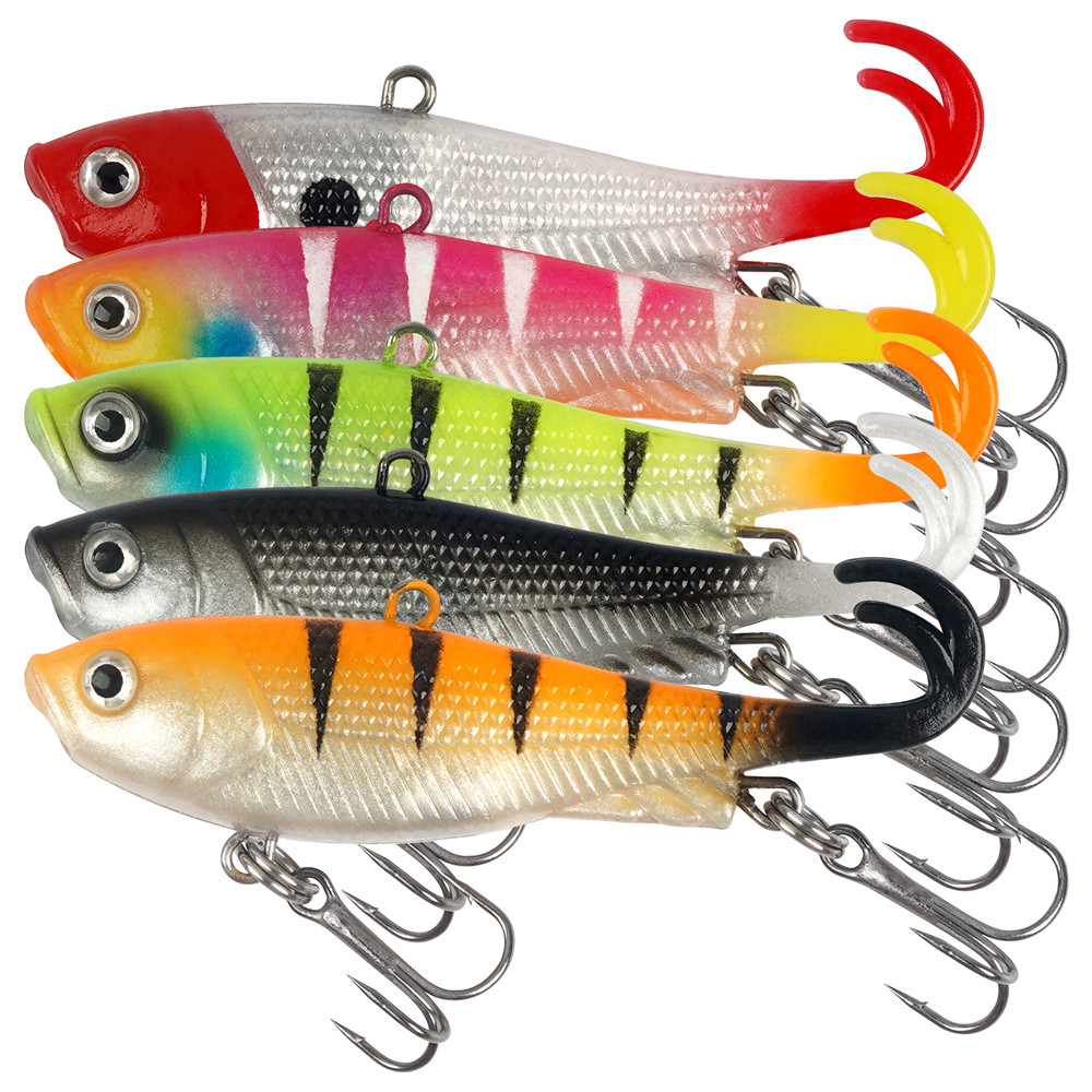 5Pcs Pre-Rigged Jig Head Wobbl – обзор и цена Fishing Lure Swimbait