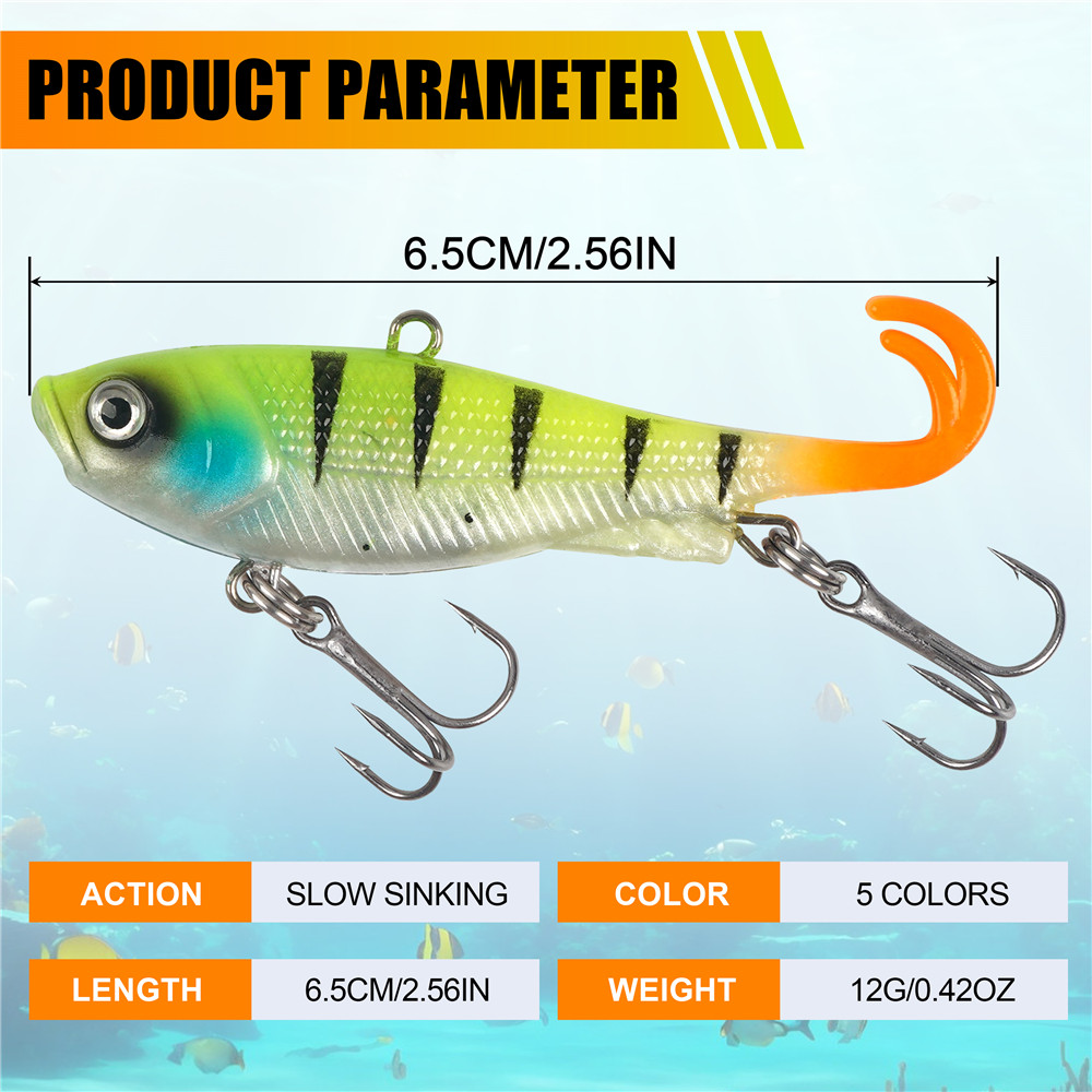 5Pcs Pre-Rigged Jig Head Wobbl – обзор и цена Fishing Lure Swimbait