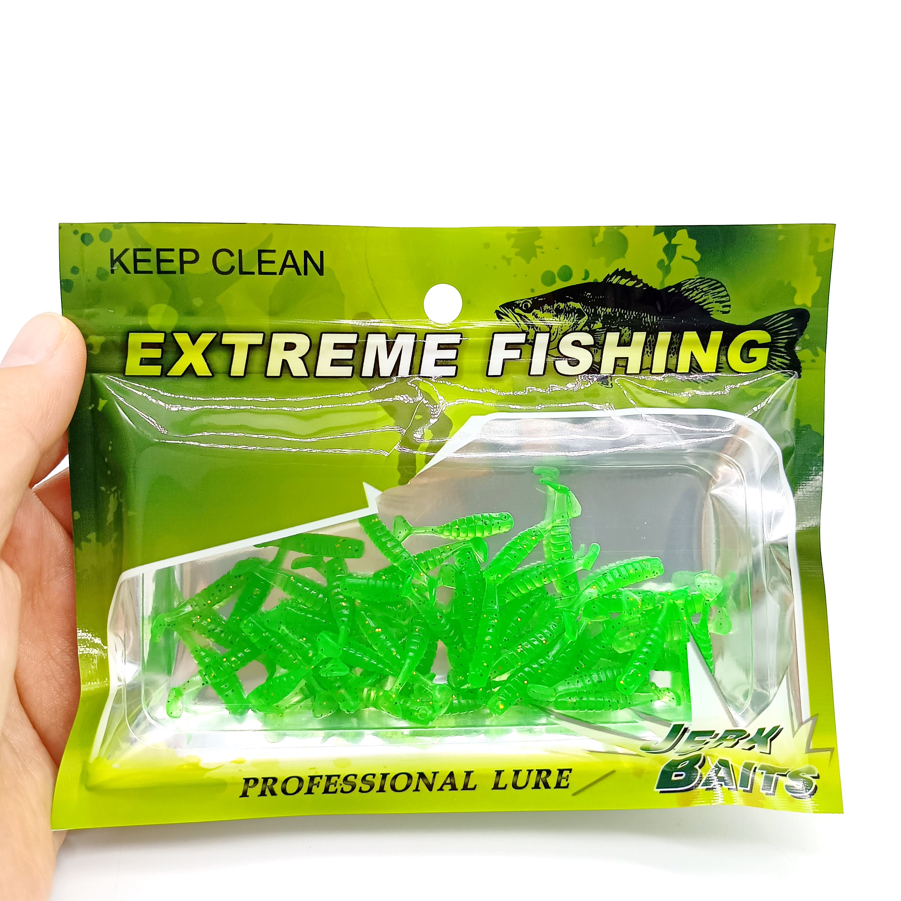 DUODUOYU 50PCS Mini T-tail Sof – обзор и цена Fishing Lure Soft Plastic
