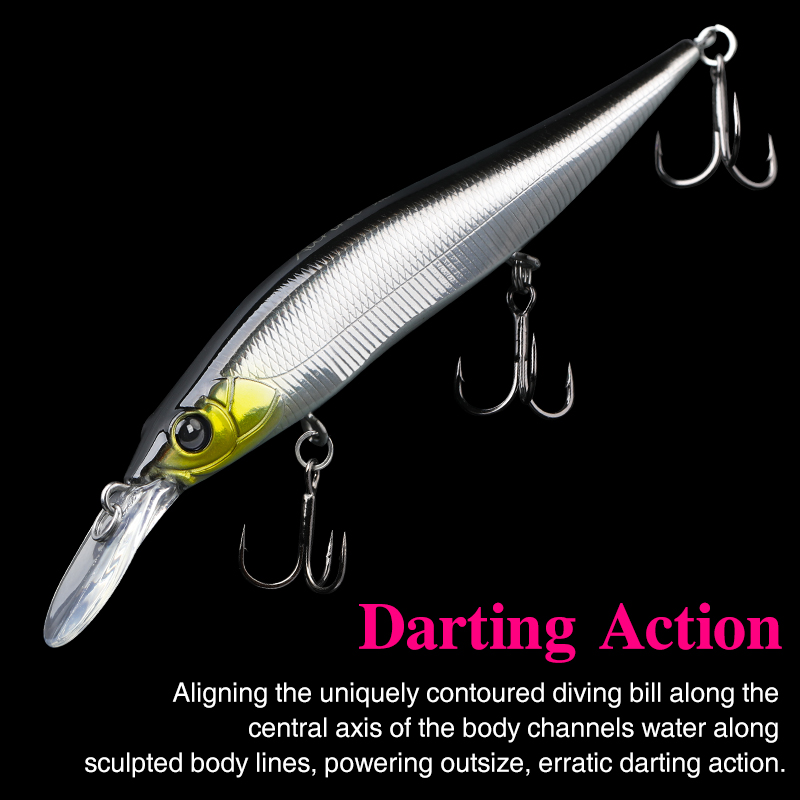 TSURINOYA  Suspending Minnow J – обзор и цена Fishing Lure Swimbait
