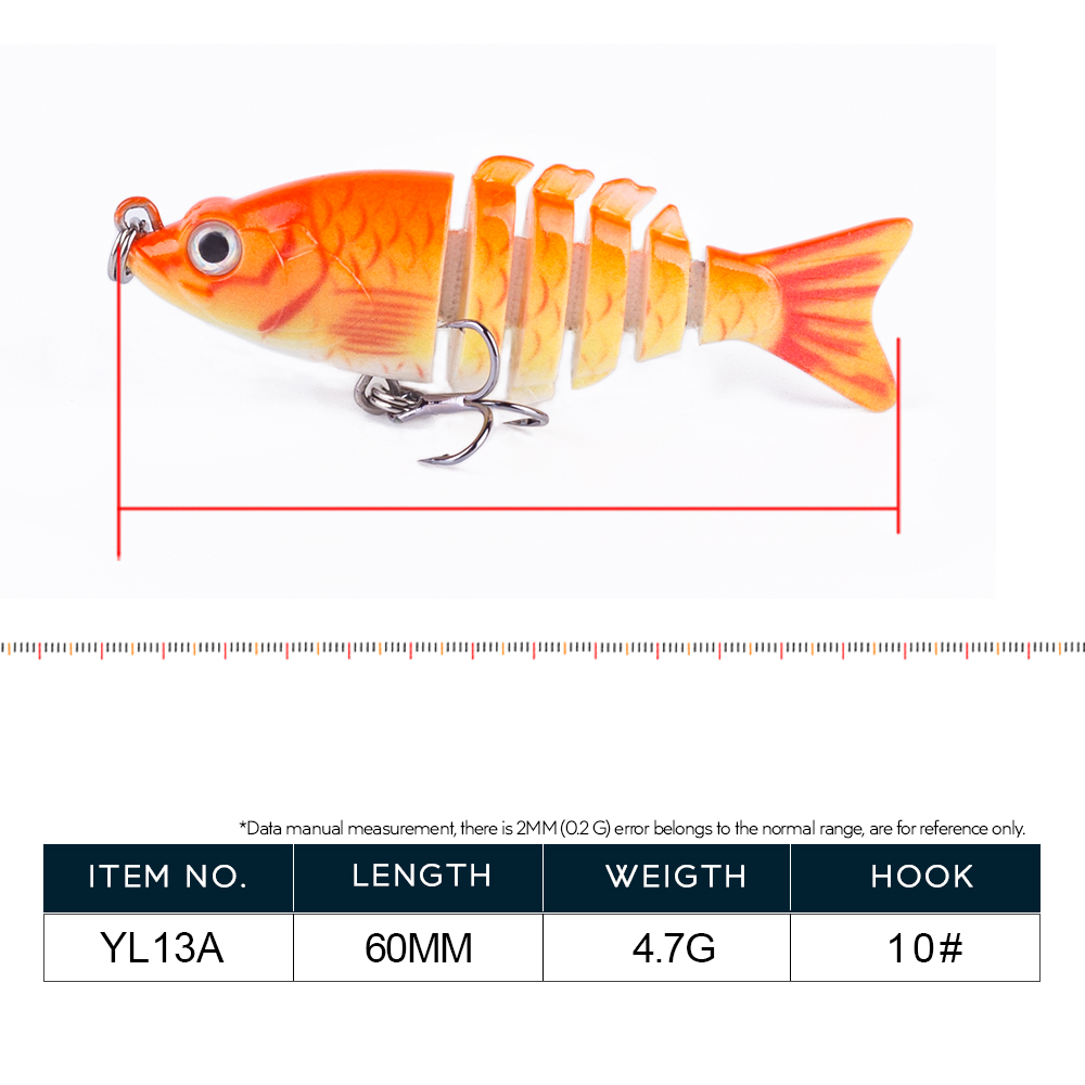Mini Multi Jointed 6cm/4.7g Wo – обзор и цена Fishing Lure Popper
