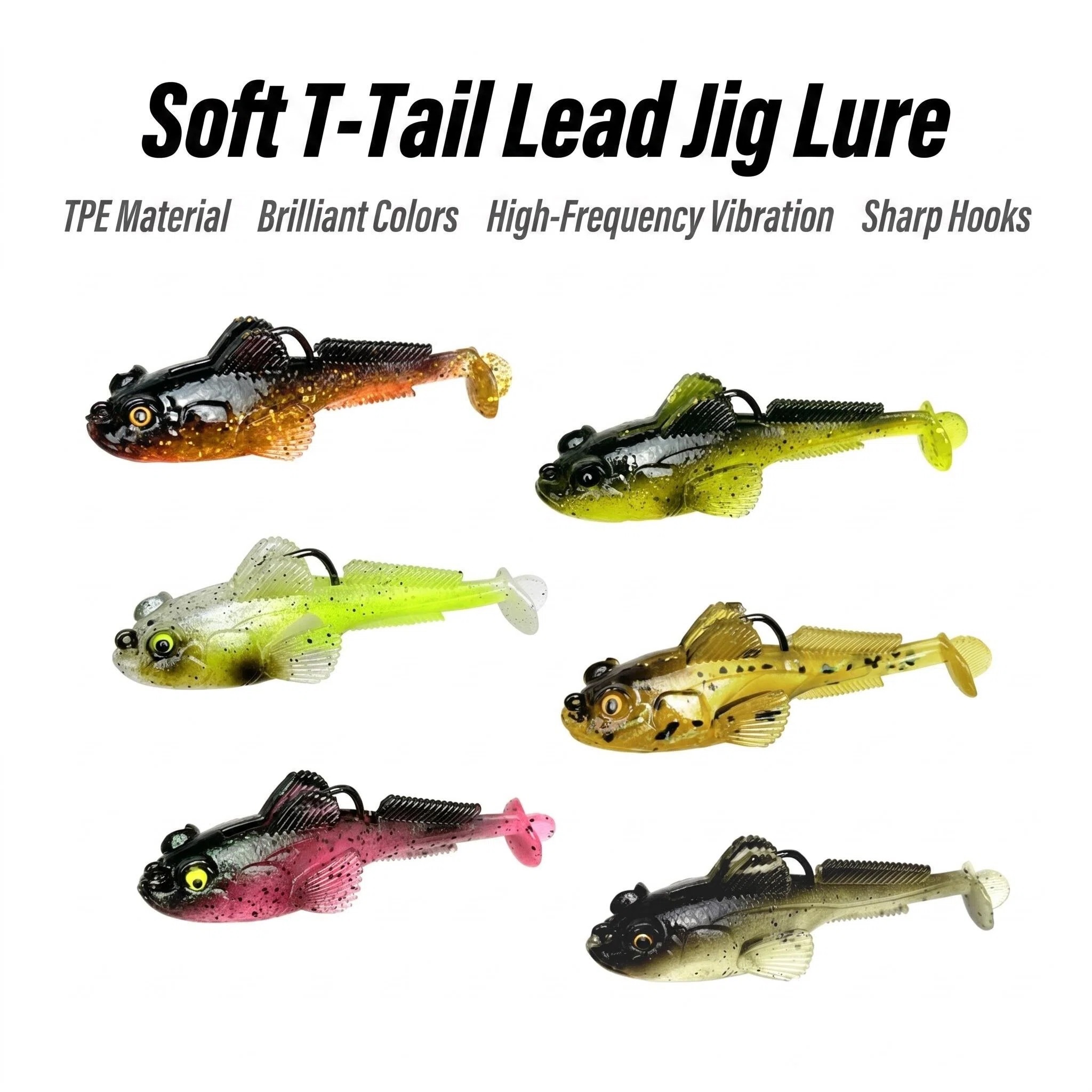 1pcs 10g13g18g Goby Lure Jig W – обзор и цена Fishing Lure Spinnerbait