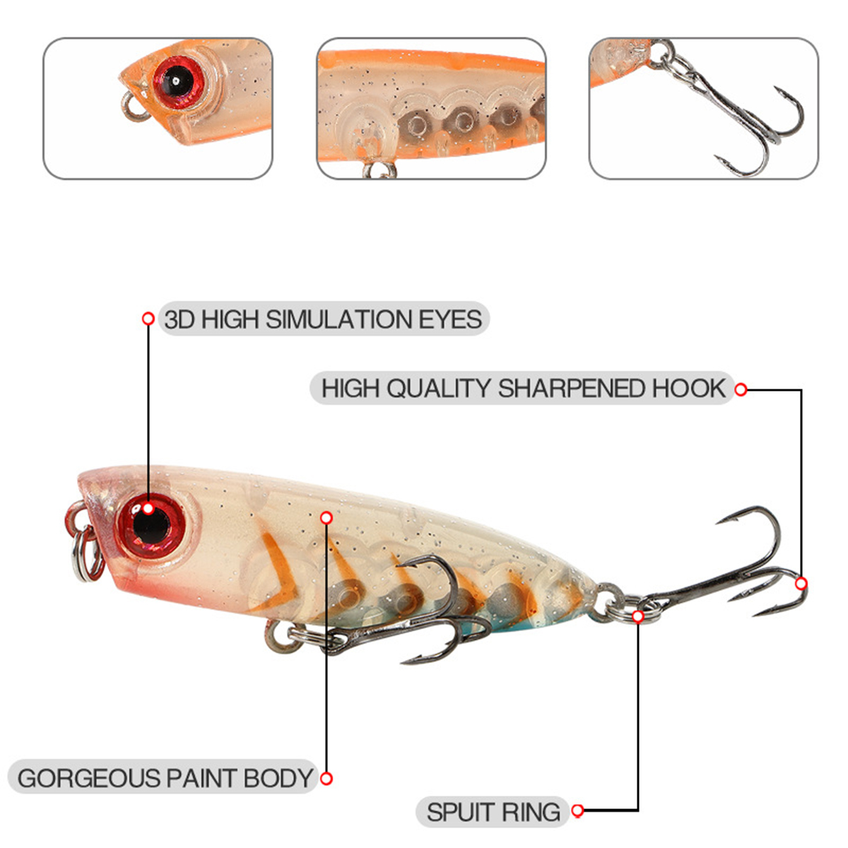 4.5cm 3g Fishing Lure Micro Po – обзор и цена Fishing Lure Jerkbait