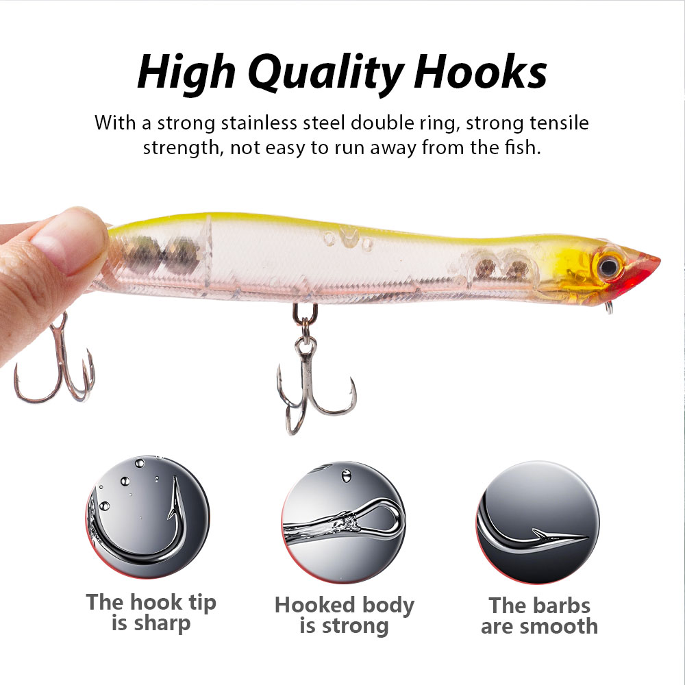 120mm/18g Topwater Pencil Popp – обзор и цена Fishing Lure Popper