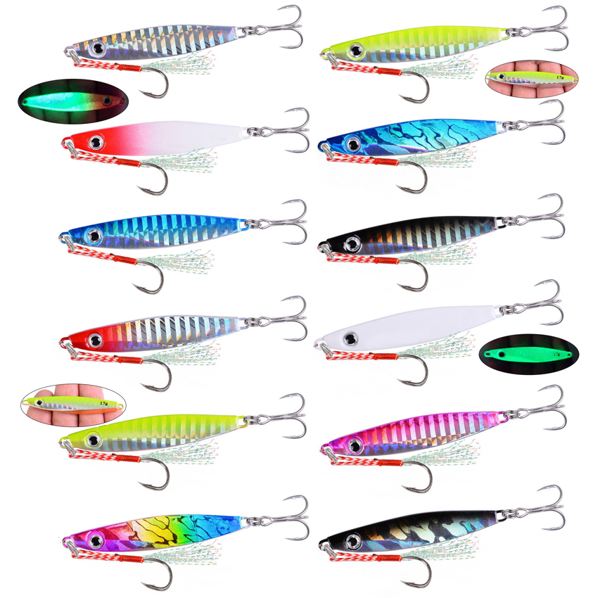 12pcs Fishing Metal Lures Jig  – обзор и цена Fishing Lure Blade Bait