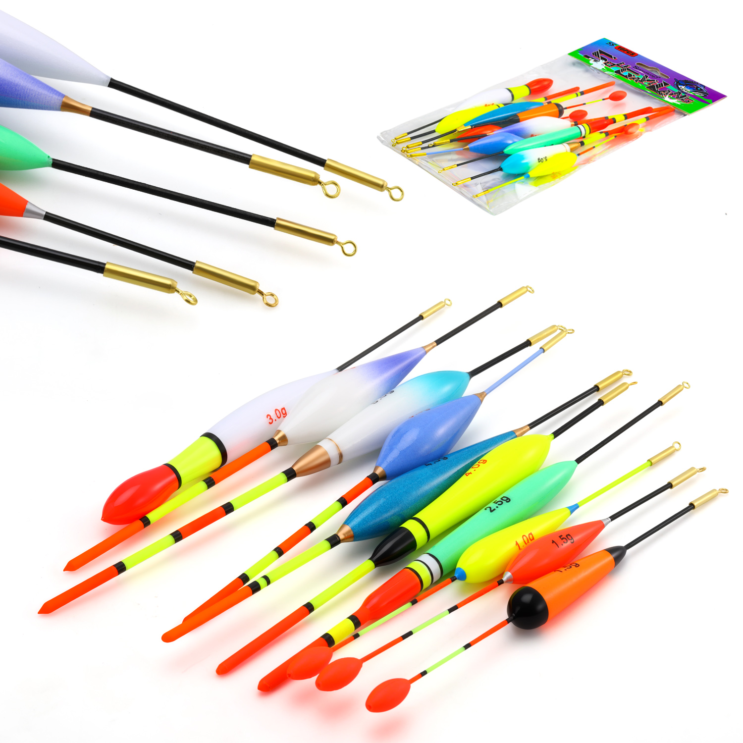 EVA Fishing Float Set 10pc 1.5 – обзор и цена Fishing Lure Topwater
