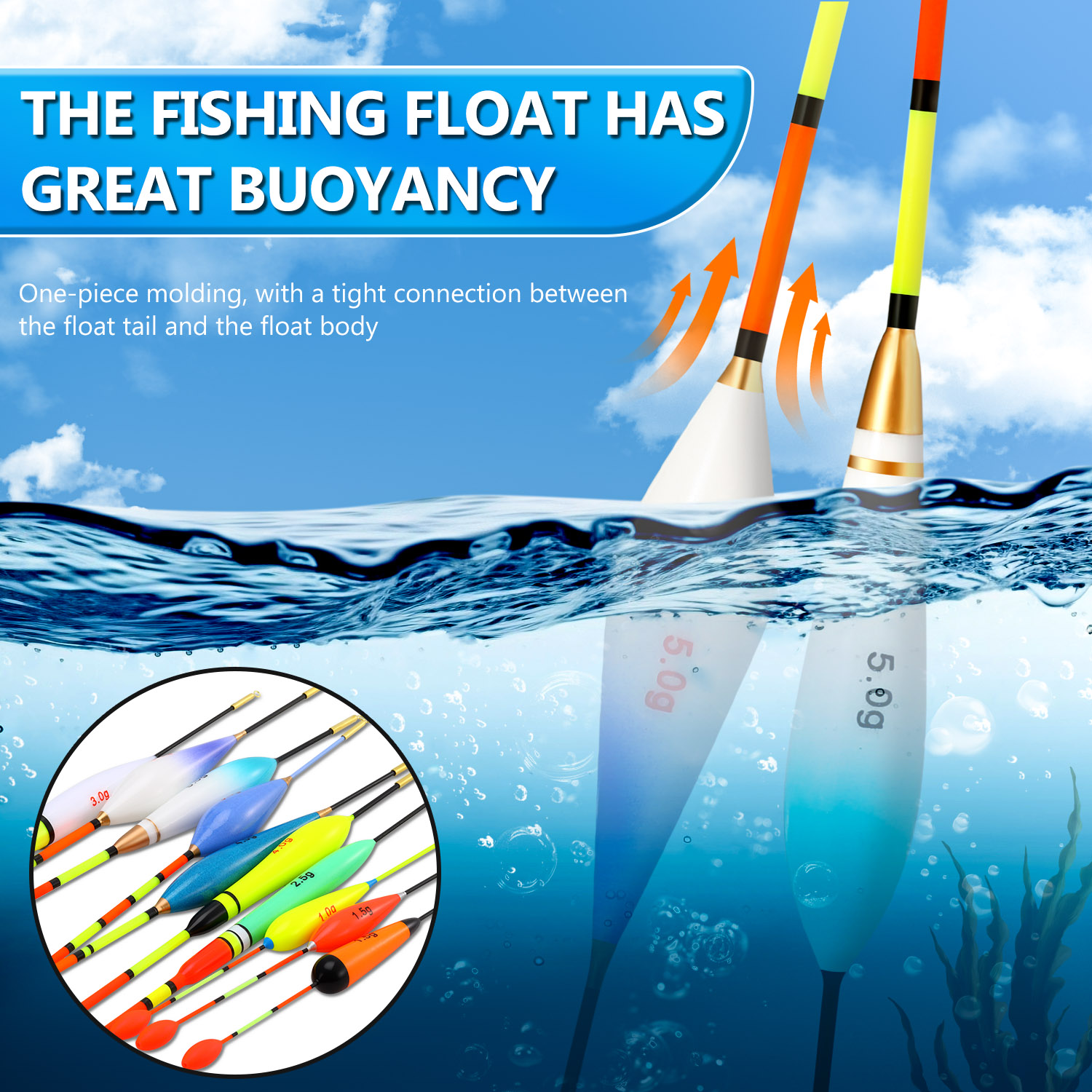 EVA Fishing Float Set 10pc 1.5 – обзор и цена Fishing Lure Topwater