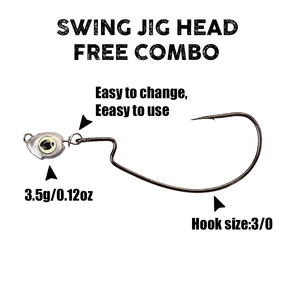 B&U Swing Jig head cheburashka – обзор и цена Fishing Lure Accessories